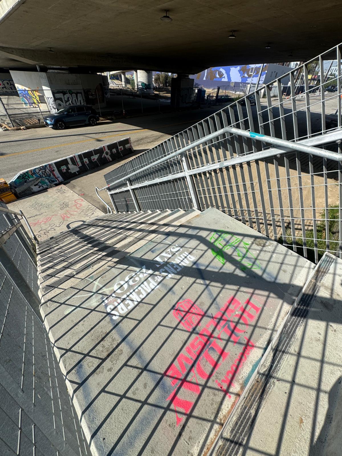 Stencil 11.4 Sixth St Metro Stairs